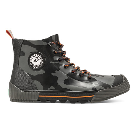 Grounder Rubber High Top // Black Camo (US: 8)