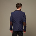 Ron Tomson // Quilted Coat // Navy (L)