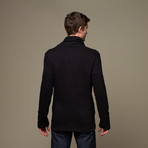 Ron Tomson // Shawl Collar Knit Blazer // Black (M)