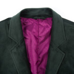 Classic 2-Button Velvet Blazer // Green (L)