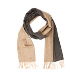 Patrick Cashmere Double Scarf  // Camel + Black