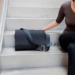 Simple Messenger Bag // Graphite (Small)