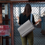 Simple Messenger Bag // Grey (Small)