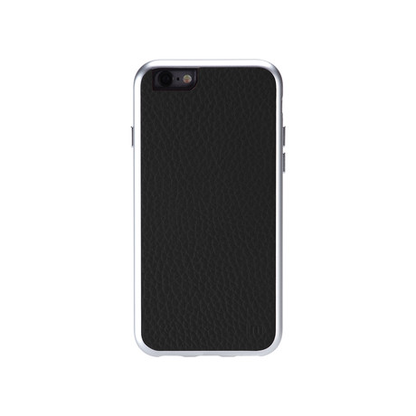 AluFrame Leather // iPhone 6/6S (Black)