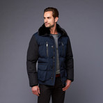 Lights of London // Piccadilly Circus Jacket // Dark Navy (L)
