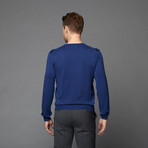 Cotton Crew Neck Sweater // Navy (S)
