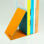 Bookend Pair  (Orange & Teal)