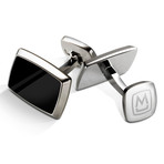 Black Enamel Cufflink