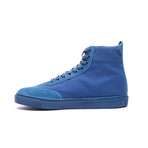 Champion High Top // Blue Canvas + Suede (US: 7)