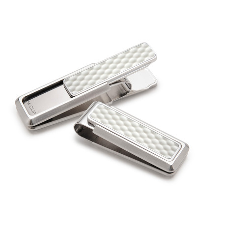 Brushed Stainless Golf Ball Money Clip