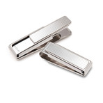 Monterey Rhodium Channeled Slide Money Clip