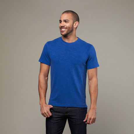 Slub Jersey Crew Tee // Cobalt (S)