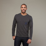 Slub Pocket Tee // Charcoal (L)