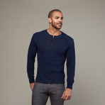 Tech Thermal Henley // Midnight (L)