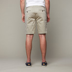 Flat Front Chino Shorts // Khaki (28WX32L)