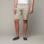 Flat Front Chino Shorts // Khaki (28WX32L)