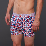 Color Code // Bowling King Boxer // Red + Blue (XL)