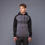 Czarcode Tech Hoodie // Charcoal + Black (S)