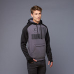 Czarcode Tech Hoodie // Charcoal + Black (S)