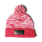 Horizon Marbled Beanie // Deep Red