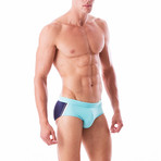 Lagos Swim Brief // Ocean Blue (S)