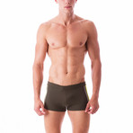Mykonos Swim Trunk // Army (S)