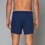 Tofino Swim Short // Navy + Citrus (S)