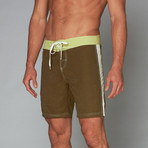 Pipeline Board Short // Olive + Citrus (S)