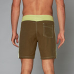 Pipeline Board Short // Olive + Citrus (S)