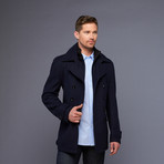 7 Diamonds // Glasgow Wool Coat // Navy (S)