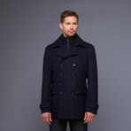 7 Diamonds // Glasgow Wool Coat // Navy (S)