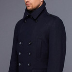 7 Diamonds // Glasgow Wool Coat // Navy (S)