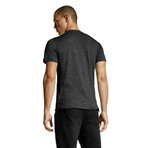 Gauge Short Sleeve Crew Neck // Heather Charcoal (S)