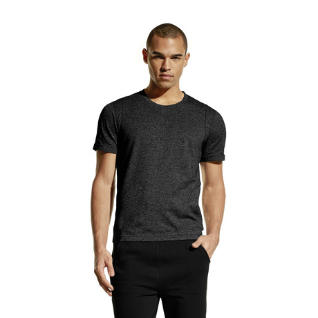 Gauge Short Sleeve Crew Neck // Heather Charcoal (S)