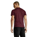 Gauge Short Sleeve Crew Neck // Heather Zinfandel (S)