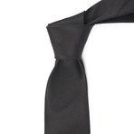 Silk Tie // Black Stripe