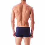 Mykonos Swim Trunk // Navy + Red (S)