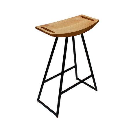 Roberts Table Stool // Maple (Green)