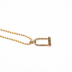 Union U-Lock Necklace (Gold)