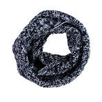 The Suspense Infinity Scarf // Navy White Marl