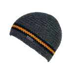 The Original D Skull Cap // Charcoal + Black + Dark Yellow