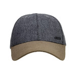 The Senna // Grey Herringbone + Canvas