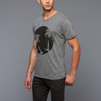 Orlanda Palm Disk V-Neck // Grey (S)