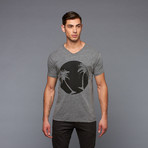 Orlanda Palm Disk V-Neck // Grey (S)