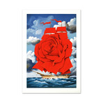 Red Rose Ship // Signed Lithograph