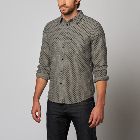 Le Blanc I Button-Up // Grey Floral (S)