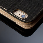 Evouni // Fashion Wallet for iPhones // Denim Green (iPhone 6/6s)