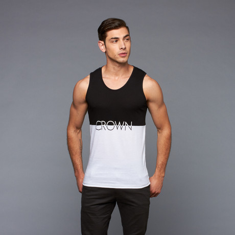 X Marks Tank // Black + White (S)