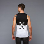 X Marks Tank // Black + White (S)