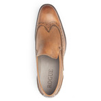 Out Wingtip Loafer // Camel (US: 11.5)